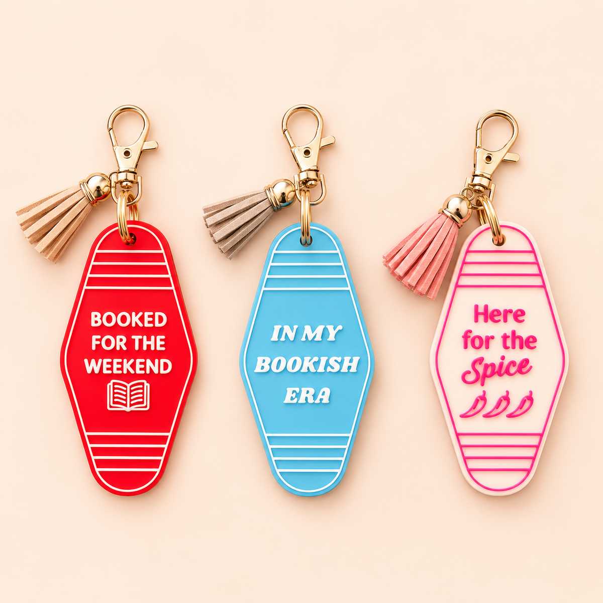 Bookish Keychain