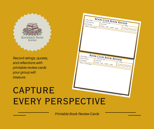 Digital Download – Project Hail Mary – Book Review Cards