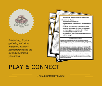 Book Club Game (Survival Kit): Project Hail Mary