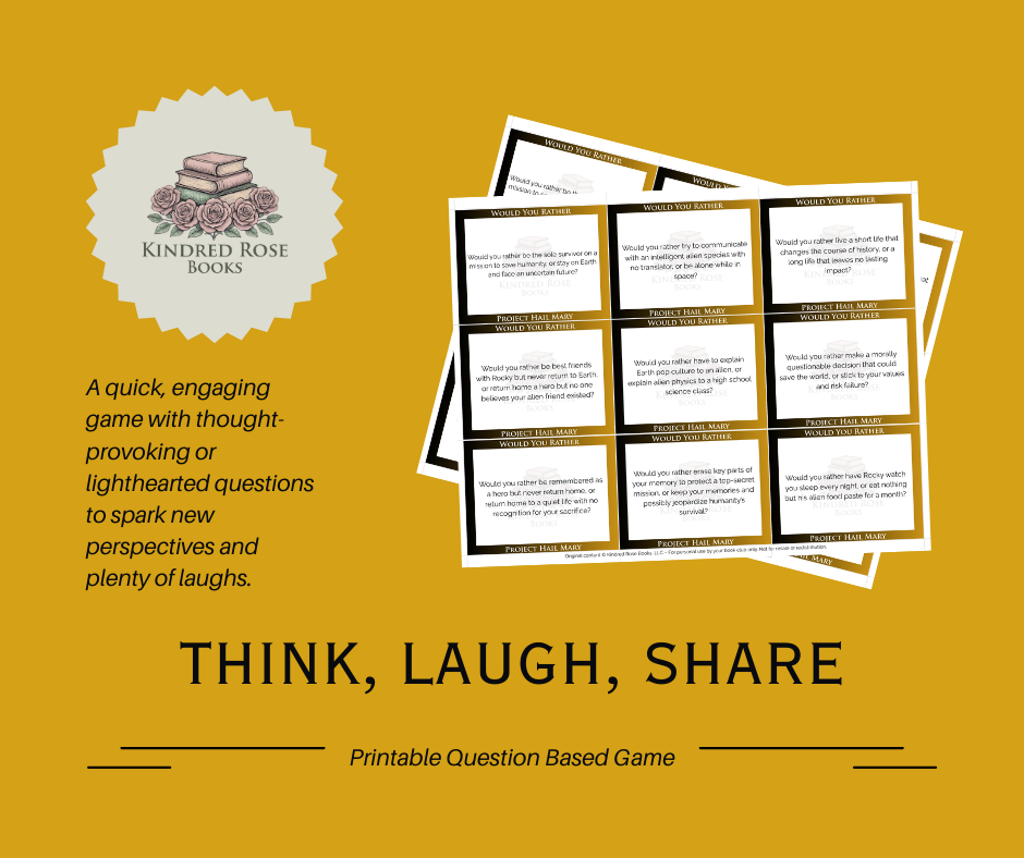 Digital Download – Project Hail Mary – Book Club Game (Would You Rather)